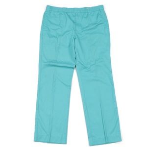 Vintage 80s Streetwear Drawstring Chino Pants Teal